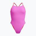 Badeanzug Damen Speedo Solid Lattice Tie-Back neon violet
