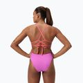 Badeanzug Damen Speedo Solid Lattice Tie-Back neon violet 7