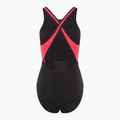 Einteiler Badeanzug Damen Speedo High Neck Splice Cross Back raspberry fill 2