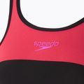Einteiler Badeanzug Damen Speedo High Neck Splice Cross Back raspberry fill 3