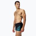 Schwimm-Boxershorts Herren Speedo Medley Logo Aquashort black/picton blue 3