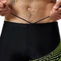 Schwimm-Boxershorts Herren Speedo Medley Logo Aquashort black/hyper yellow 4