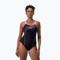 Badeanzug Damen Speedo Medley Logo Medalist neon violet 5