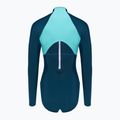 Speedo einteiliger Badeanzug Zip Colorblock dunkelgrün 2