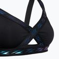 Speedo Solid Logo Elastic Cross Front Swimsuit Top anthrazit 3