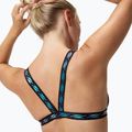 Speedo Solid Logo Elastic Cross Front Swimsuit Top anthrazit 7