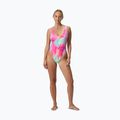 Damen-Einteiler Badeanzug Speedo Flu3nte Printed Convertible coral sands 6