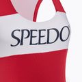 Speedo Colourblock Racerback Damen Badeanzug einteilig hohes Risiko rot 3