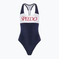 Speedo Colourblock Racerback Damen Badeanzug einteilig peacoat