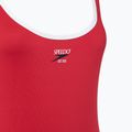 Speedo Damen einteiliger Badeanzug Solid Bound Scoop hohes Risiko rot 3