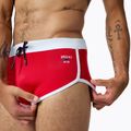 Speedo Jetstream Retro Logo Brief Herren Badehose mit hohem Risiko rot 4