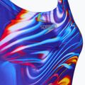 Badeanzug Damen Speedo Placement Digital Powerback molten blend/cobalt pop 3