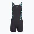 Damen-Einteiler Badeanzug Speedo HyperBoom Splice Legsuit dark teal