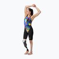 Damen Badeanzug Speedo Fastskin LZR Pure Valor 2.0 Openback Kneeskin black/molten blur 2