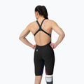 Badeanzug Damen Speedo Fastskin LZR Pure Valor 2.0 Openback Kneeskin black/molten blur 3