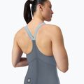 Speedo Fastskin Damen-Badeanzug LZR Pure Valor 2.0 Closedback Kneeskin Grau Blei / Acadia Blau / Mainline 6