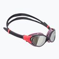 Speedo Biofuse 2.0 Mirror Damen Schwimmbrille Vintage Fog / Stahl / Silberspiegel
