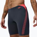 Männer Schwimm Jammer Speedo Hyper Boom Splice grau lead/neon coral