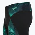 Herren-Schwimm-Jammer Speedo Endurance+ Max Compression Jammer schwarz/türkis Edelstein 3