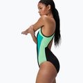 Damen-Einteiler Badeanzug Speedo High Neck Splice Cross Back turquoise gem 4