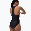 Damen-Einteiler Badeanzug Speedo Zip Colorblock Anthrazit 3