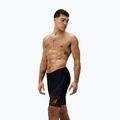 Herren-Schwimmjammer Speedo Medley Logo Jammer schwarz/neonkoralle 4