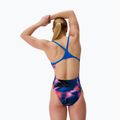 Damen-Einteiler Badeanzug Speedo FL Printed Turnback elektrostatik/lagunenblau 2