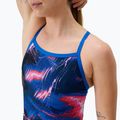 Damen-Einteiler Badeanzug Speedo FL Printed Turnback elektrostatik/lagunenblau 4