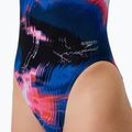 Damen-Einteiler Badeanzug Speedo FL Printed Turnback elektrostatik/lagunenblau 6