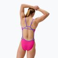 Damen-Einteiler Badeanzug Speedo FL Solid Tri Back flare pink/indigo glow 2