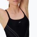 Damen-Einteiler Badeanzug Speedo Printed Active Back schwarz 4