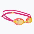 Schwimmbrille Speedo Fastskin Speedsocket 2 Mirror neon melon/vermilion/gold mirror
