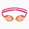 Schwimmbrille Speedo Fastskin Speedsocket 2 Mirror neon melon/vermilion/gold mirror 2