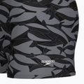 Herren-Badeboxershorts Speedo Print Beachstar Square Leg Anthracite/Coin Grey 8