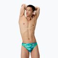 Herren Badeboxer Speedo Printed Brief sunset grove/green