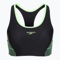 Damen zweiteiliger Badeanzug Speedo Placement Raceback 2pc anthracite/clover 3