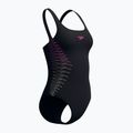 Damen-Einteiler Badeanzug Speedo Placement Muscleback anthracite/clover 7