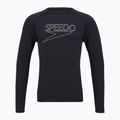 Herren-Schwimm-Langarmshirt Speedo Endurance+ Logo Rash Guard anthracite