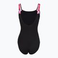 Damen-Einteiler Badeanzug Speedo Shaping LunaLustre Printed anthracite/ruby 2