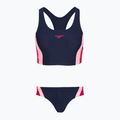 Damen-Einteiler Badeanzug Speedo Colourblock Splice 2.0 peacoat/pink