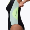 Damen Badeanzug Speedo Ocean Flex Zip black/pale clover 5