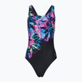 Damen-Einteiler Badeanzug Speedo FL Placement Printed Powerback glitchy garden/black