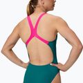 Damen Badeanzug Speedo Solid Powerback peacock 4