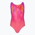 Kinder-Einteiliger Badeanzug Speedo Print Pulseback pink/neon violett