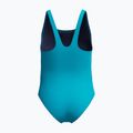 Einteiliger Kinder-Badeanzug Speedo Hyperboom Butterfly Back mayan blue/margarita pink 2