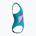 Einteiliger Kinder-Badeanzug Speedo Hyperboom Butterfly Back mayan blue/margarita pink 4