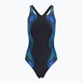 Damen-Einteiler Badeanzug Speedo Print Medalist anthracite