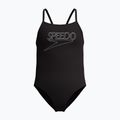 Kinder-Badeanzug Speedo Endurance+ Logo Thinstrap anthracite