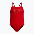 Kinder-Badeanzug Speedo Endurance+ Logo Thinstrap High Risk Red