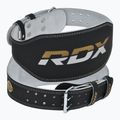 RDX Gewichthebergürtel 6" Leder schwarz/gold 5